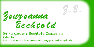 zsuzsanna bechtold business card